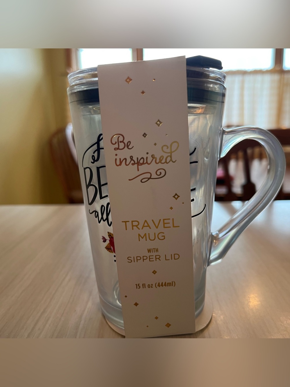Religious Travel Mug with Sipper Lid